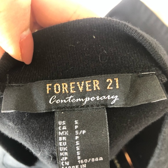 Black T-Shirt Dress with Cut Out - Picture 5 of 5